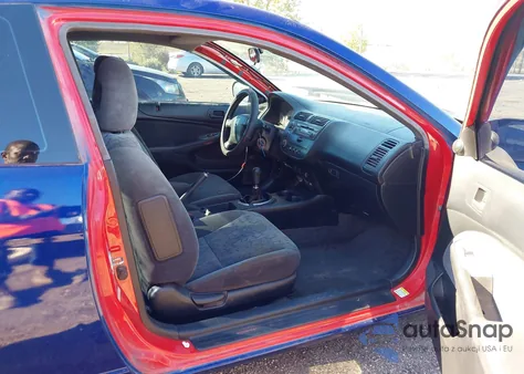 2001 Honda Civic Ex из США, поврежденный, VIN 1HGEM21931L006346